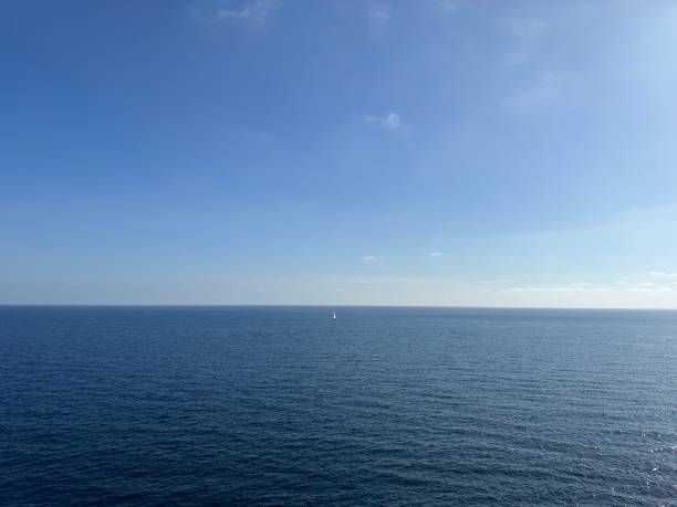 istock Clear calm view across the Balearic sea 1437862234