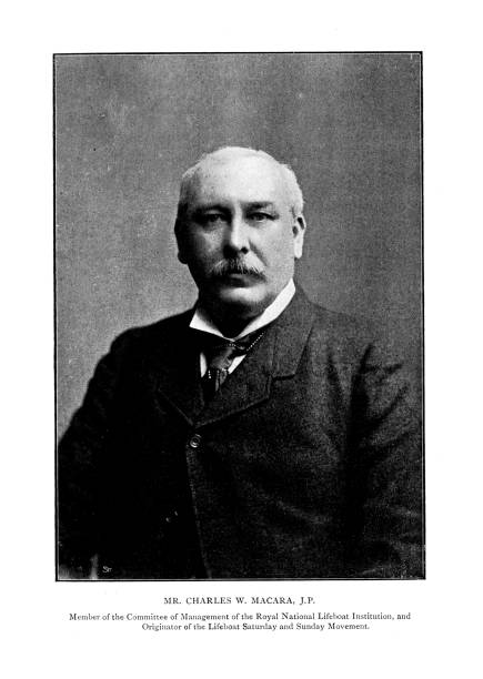 istock 19th c image Charles Wright Macara RNLI founder of the Lifeboat Saturday fund: raising money to support their work;The Book of the Lifeboat 1894 1437862779