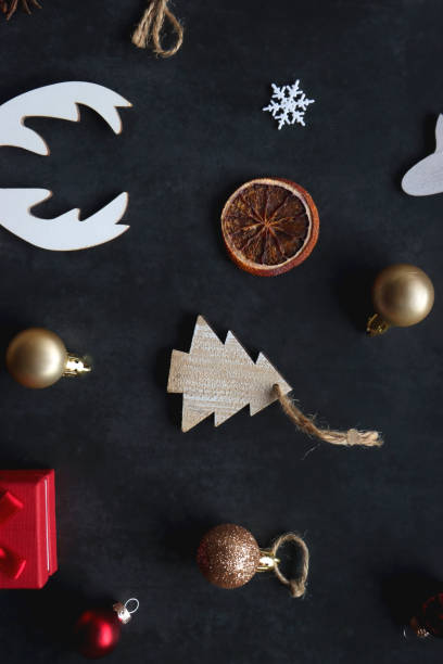 istock Christmas Decorations, Presents and Reindeer 1437868989