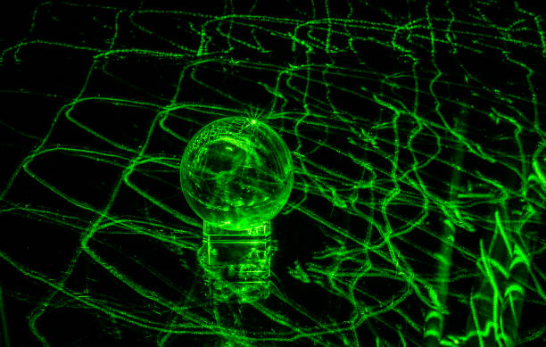istock Abstract background playing laser light and crystal ball 1437869226