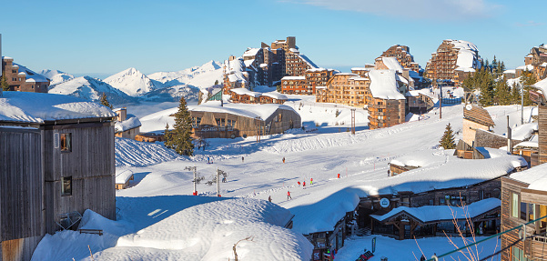 winter ski resort France