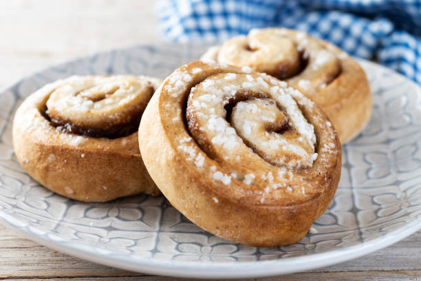 istock Cinnamon rolls buns. Kanelbulle Swedish dessert 1437871459