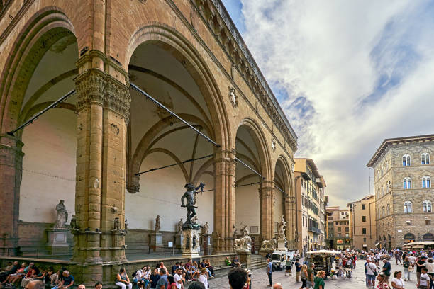 florence - piazza della signoria zdjęcia i obrazy z banku zdjęć