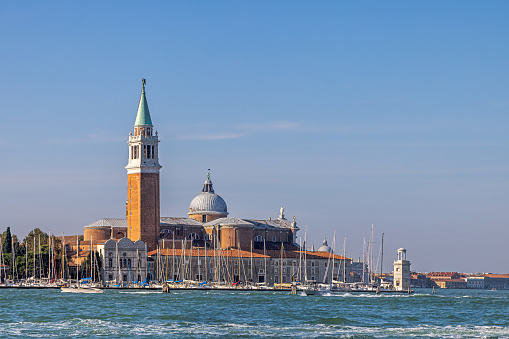 Venice, Italy - June 18, 2016: View of Venice Grand Canal with the famous gothic Ca' d'Oro (Golden House)