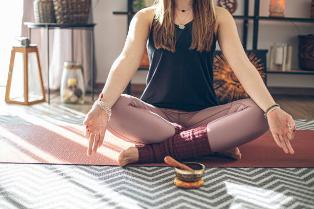 istock Close-up of yoga pose 1437896808