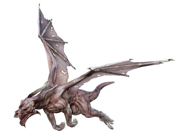 istock 3D Rendering Fairy Tale Dragon on White 1437898865