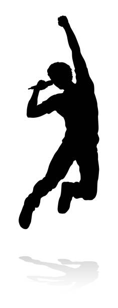 istock Singer Pop Country or Rock Star Silhouette 1437901713