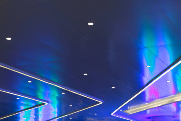 istock Colorful neon light in the city. 1437903793