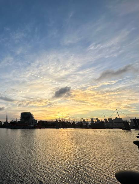 istock Dusk at Royal Victoria Dock 1437909874