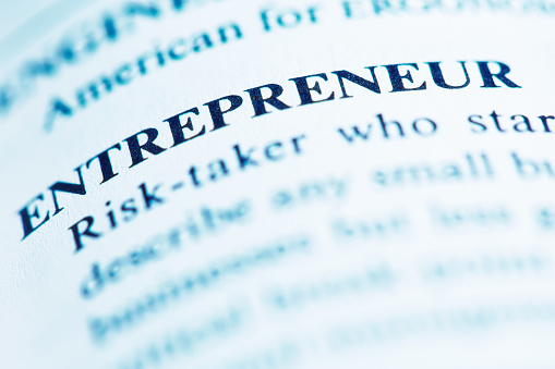 Entrepreneur, says entry in a business dictionary