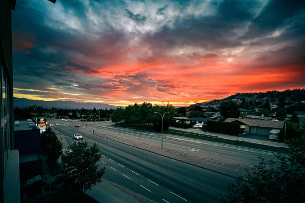 istock Kelowna sunset - Halloween 1437911651
