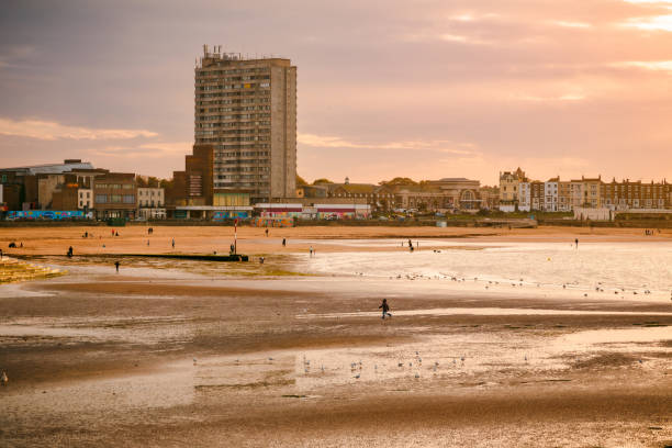 istock Sunset over the bay in Margate, Kent, UK 1437912706