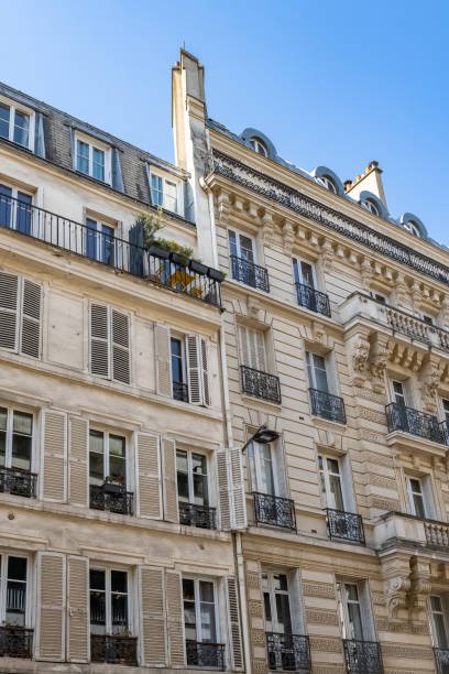 istock Paris, luxury parisian facade 1437913015