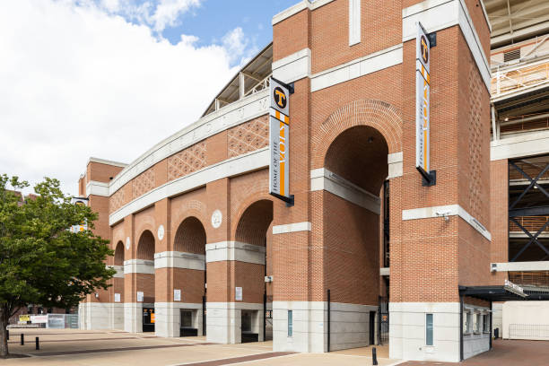 테네시 주 녹스빌에있는 테네시 대학의 닐랜드 스타디움. - neyland stadium 뉴스 �사진 이미지