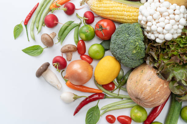 istock Variety of fresh vegetables Composition with organic vegetables. 1437919523
