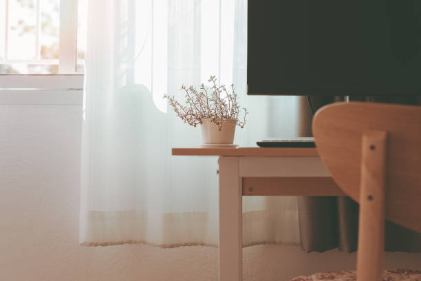 istock Minimal home office and relax work place with sun light. 1437924178