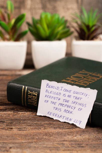istock Handwritten Bible quote 1437924267