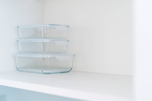 istock food glass containers on white shelf at kitchen 1437925553