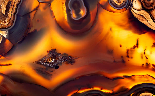 istock Agate crystal pieces for psychic energy. 1437934182