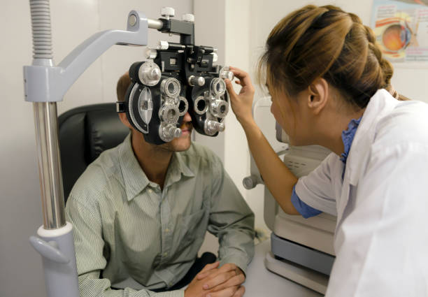 istock Eye exam, ophthalmologist, eye health. 1437936438