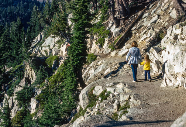 Lassen Volcanic NP - Mount Lassen - On Mountain Trail - 1983