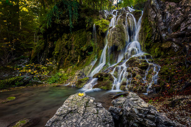 Beusnita III waterfall, Romania stock photo