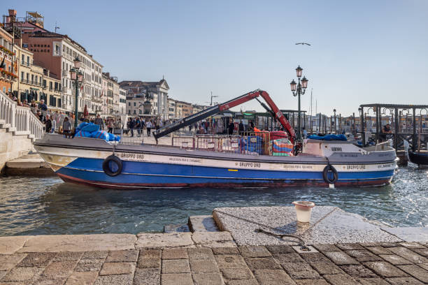 Grand canal side buidings in Venice, Italy