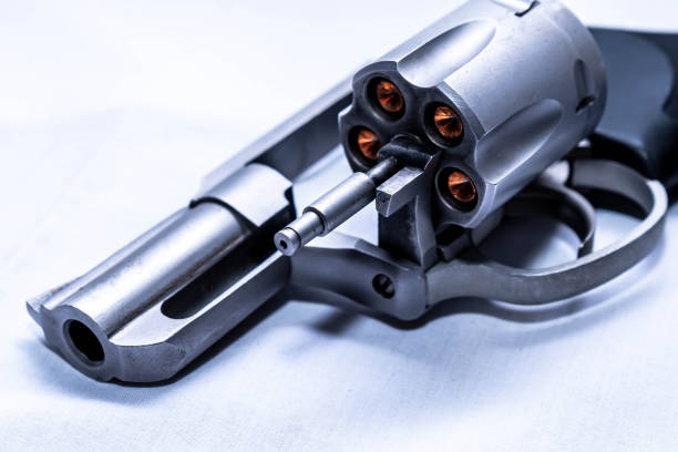 istock An opened loaded cylinder on a revolver 1437945579