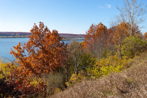 istock Autumn landscape at Buffalo Rock. 1437948548