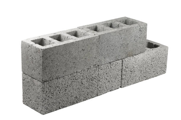 istock Production of building blocks. Composition of foam blocks. Blocks for construction isolate. 1437959358