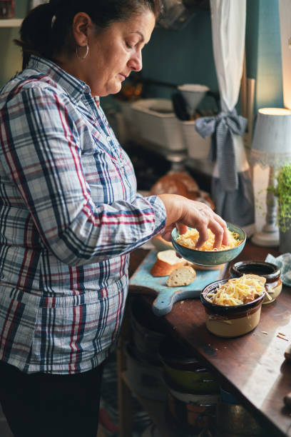 istock Preparing French Onion Soup in Domestic Kitchen 1437962848
