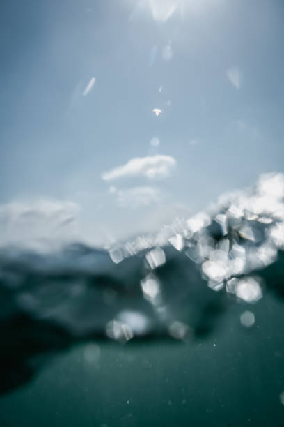 istock Split photograph showing both over and under the sea surface. 1437969382