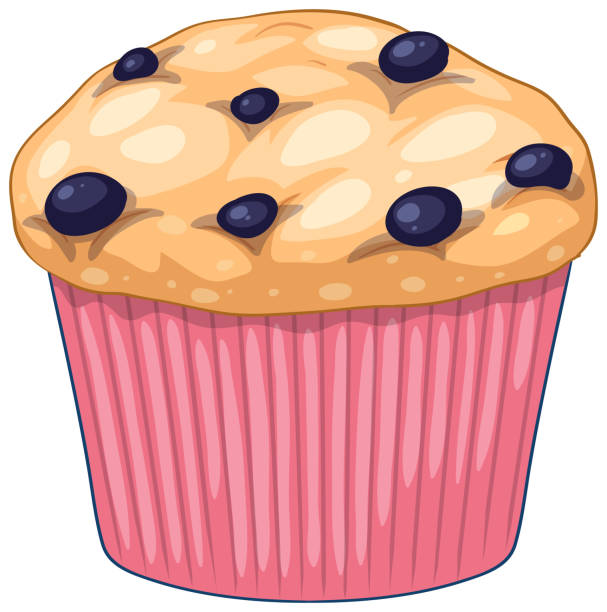 ブルーベリーマフィン - muffin blueberry muffin blueberry isolated点のイラスト素材／クリップアート素材／マンガ素材／アイコン素材