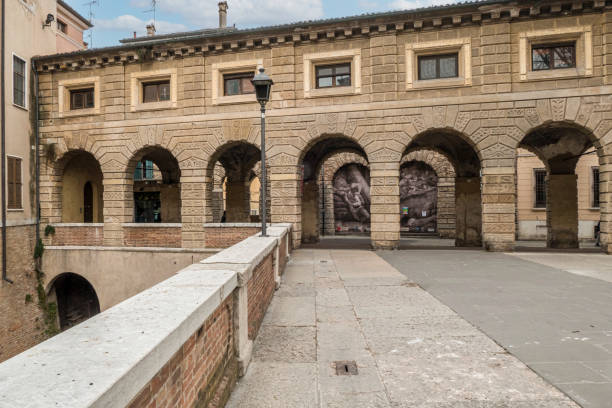 The beautiful Pescherie of Giulio Romano in Mantua stock photo
