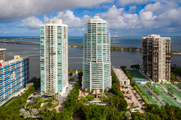 istock Dron aerial Shot in Miami 1437973931