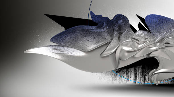 3d rendering of an abstract object on a white background