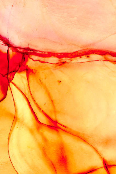 istock Contemporary Decorative Artwork. Alcohol Ink style. 1437978114