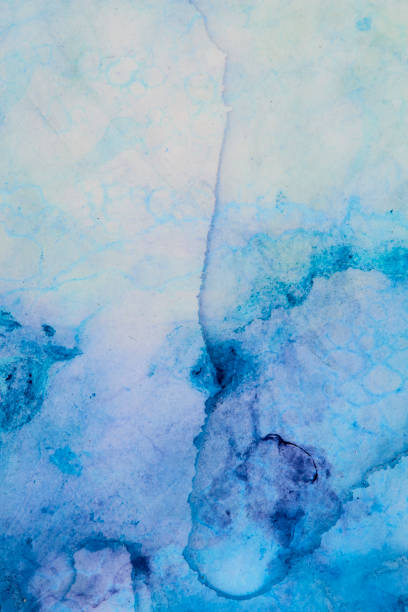 istock Abstract fluid art painting with alcohol ink. 1437980497