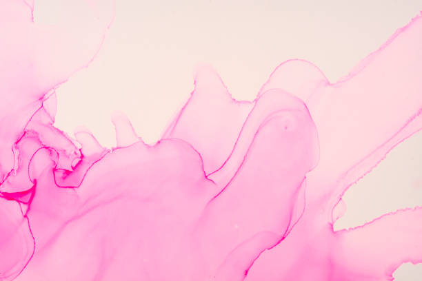 istock Abstract fluid art painting with alcohol ink. 1437980533