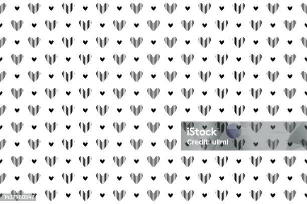 Seamless with black hearts on white background Stock Illustration by  ©hibrida13 #5249871