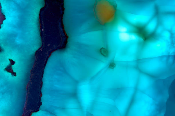 istock Abstract raw Larimar mineral crystal texture material of Gem. 1437980602