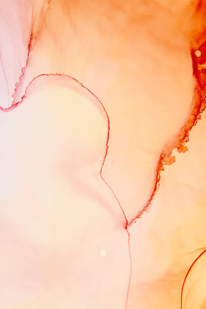 istock Modern Art watercolor strip multilayered. 1437980672