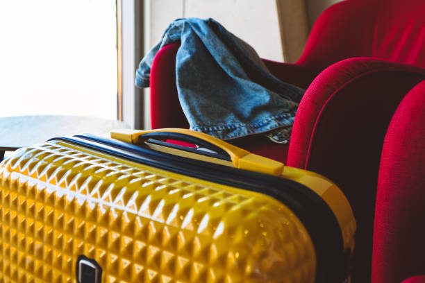 istock Baggage and seats in airport VIP zone. 1437983304