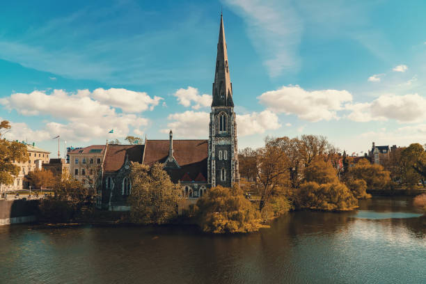 istock St. Alban's Church in Copenhagen, Denmark. 1437983333