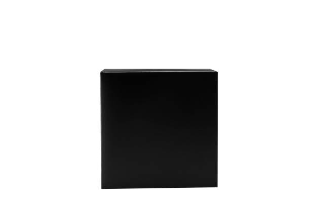istock Close up of a Brown box on white background with clipping path 1437983476