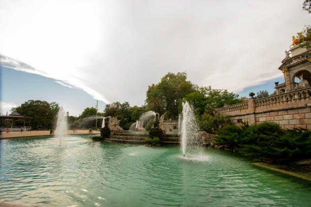 istock Ciutadella Park waterfall (Cascada del Parc de la Ciutadella) in Barselona 1437983941