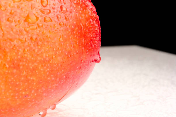 Fresh green apple in a Water splash studio shot