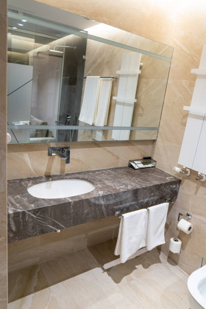istock Interior of a modern bathroom in a luxury apartment 1437987644