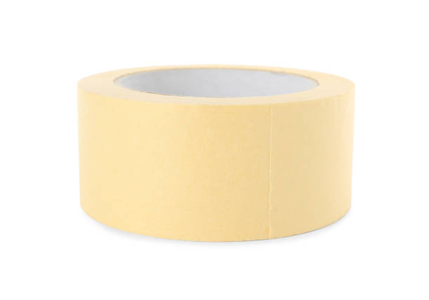 istock Roll of adhesive tape isolated on white 1437987920
