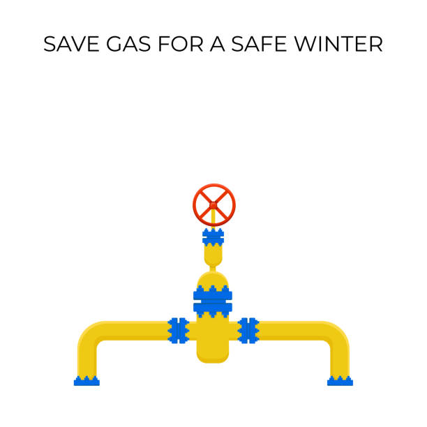 Gas pipeline construction background. Gas pipeline construction background. Vector stock illustration isolated on white background for banners, posters with notification and announcement. EPS10 natural gas pipeline clip art stock illustrations